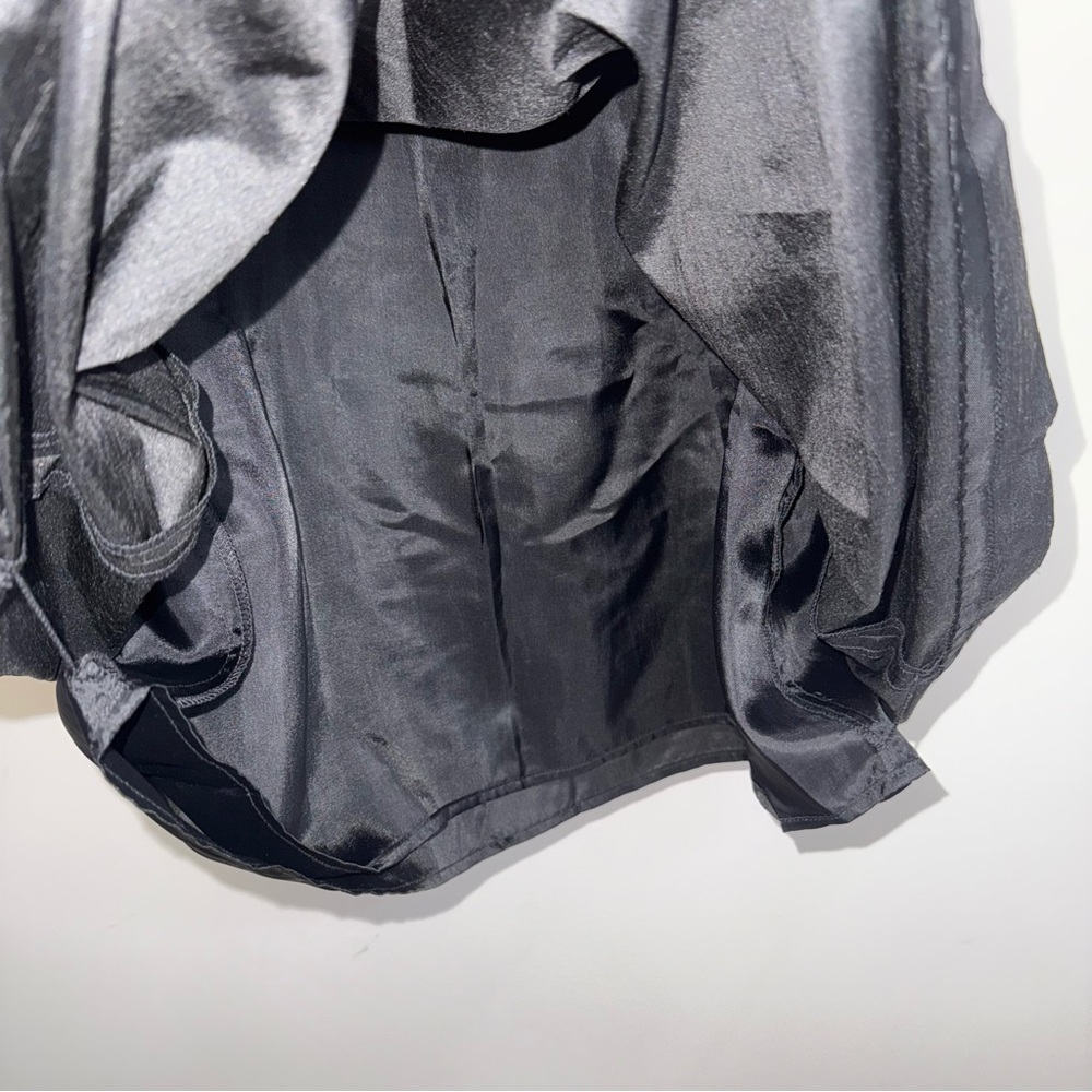 Ann Taylor Black Strapless Pleated A-line Dress - Picture 7 of 16